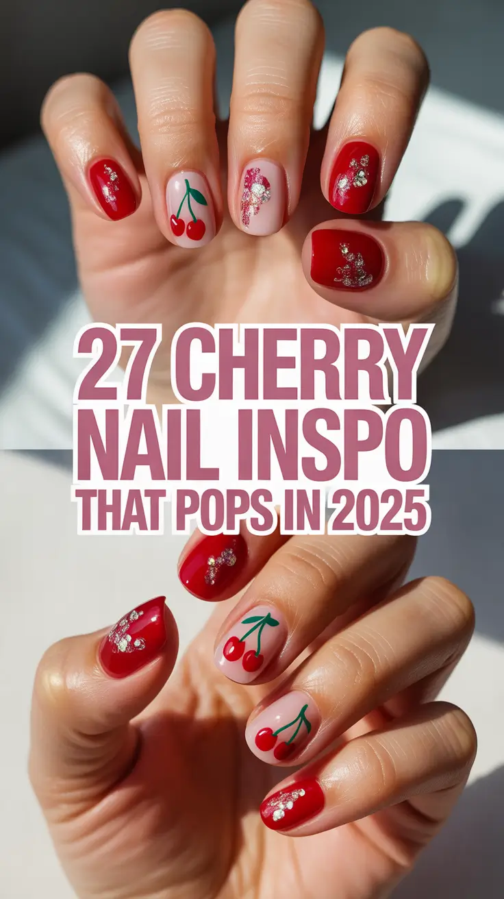 Cherry Nail Inspo That Pops in 2025: Fresh French Tip Designs You’ll Want This Summer