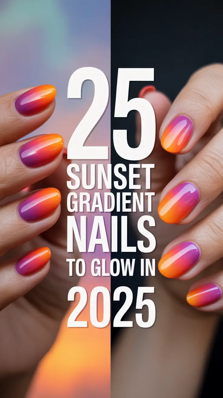 Sunset Gradient Nails to Glow in 2025: Ombre Chrome Looks That Light Up Your Summer