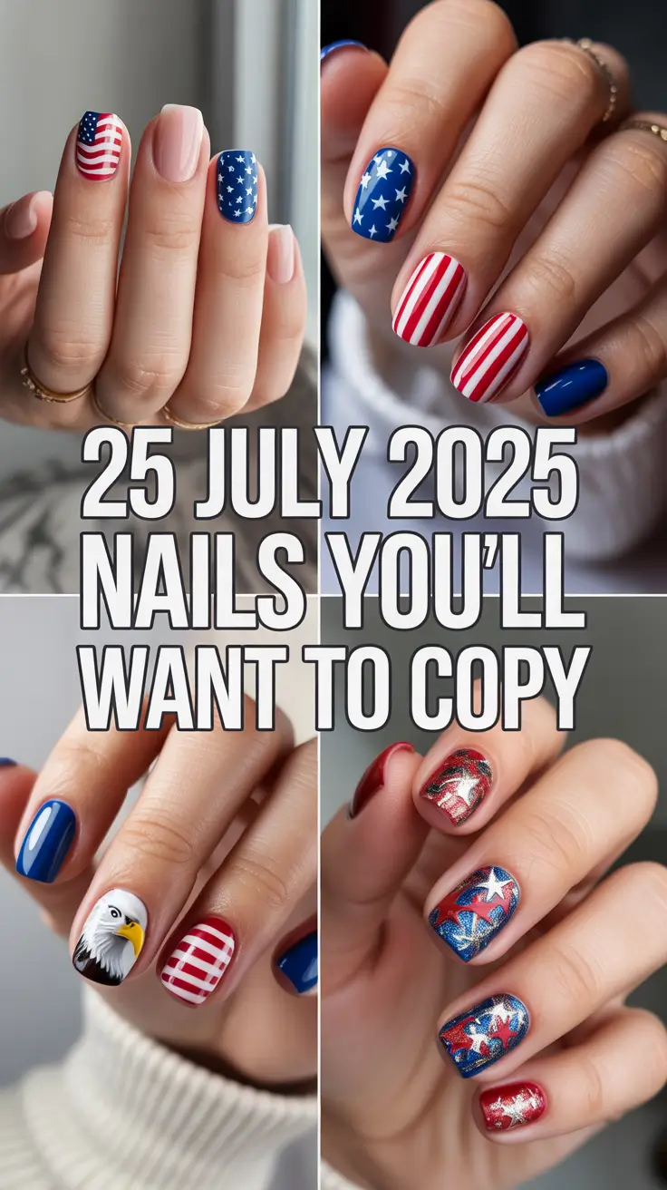 July 2025 Nails You’ll Want to Copy: Stunning Summer 4th Designs for Every Mood