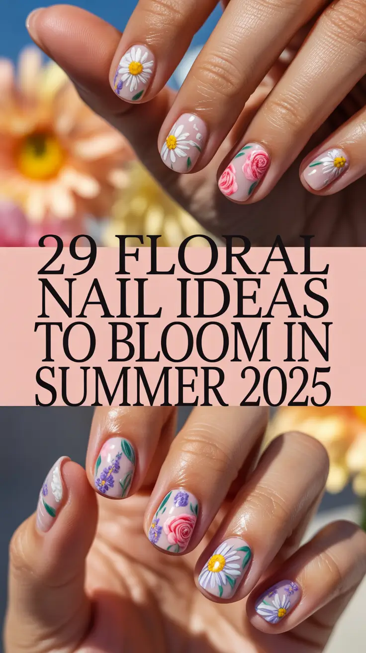 Floral Nail Ideas to Bloom in Summer 2025: The Cutest Pastel & Bold Looks to Try Now