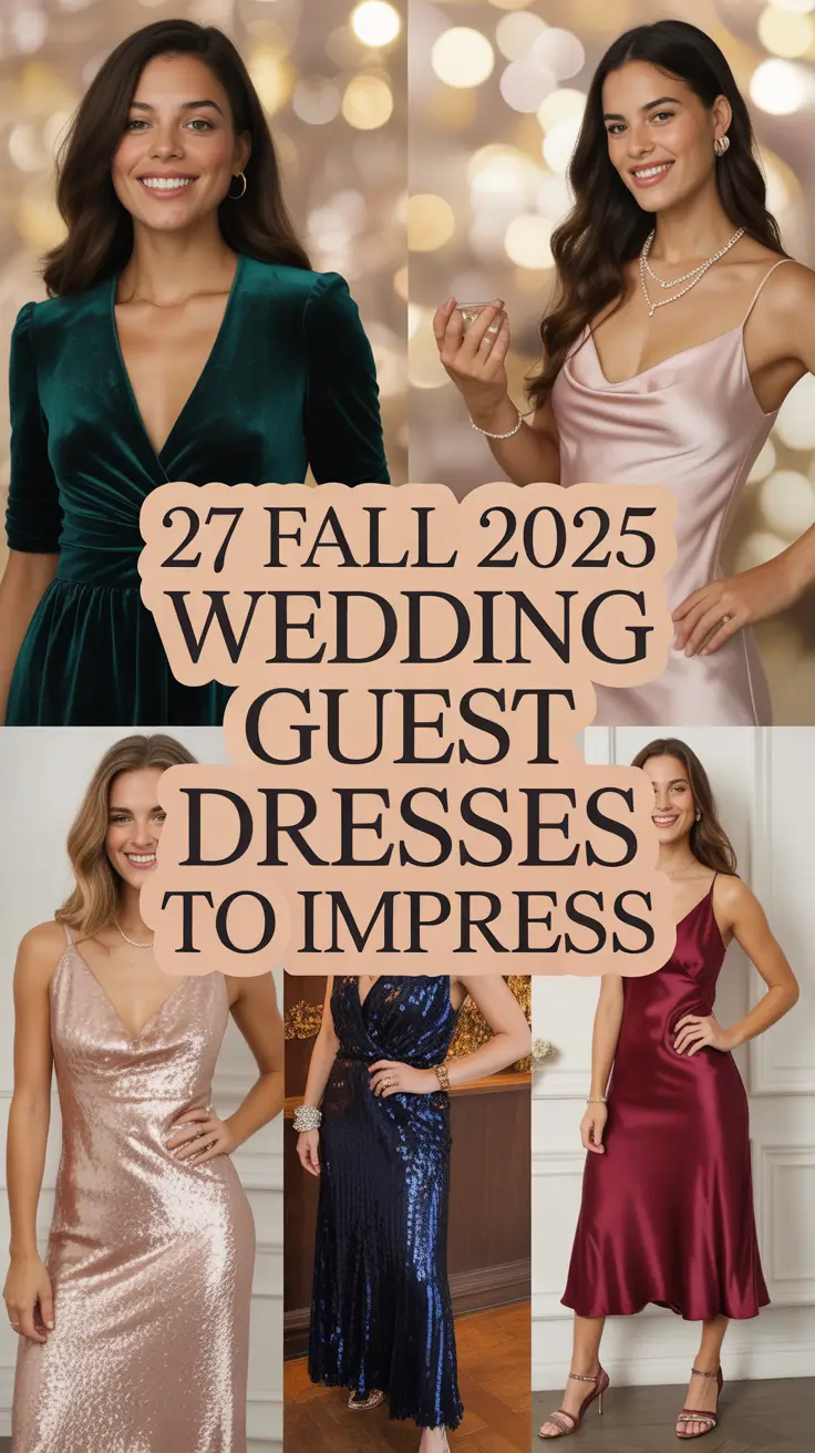 Fall 2025 Wedding Guest Dresses to Impress: Elegant Looks from Early September to November Weddings
