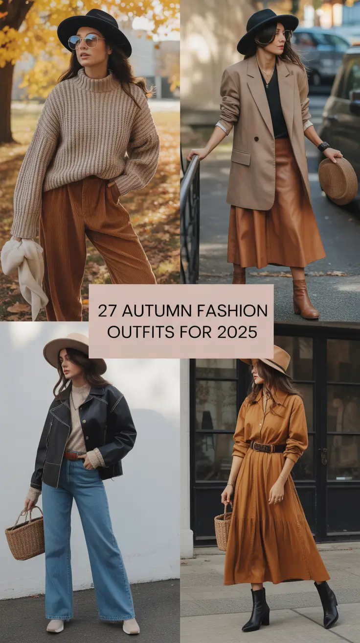 Autumn Fashion Outfits for 2025: Aesthetic, Casual & Classy Trends to Dress to Impress