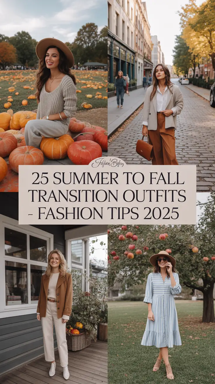 Summer to Fall Transition Outfits – Fashion Tips 2025 for Casual Women