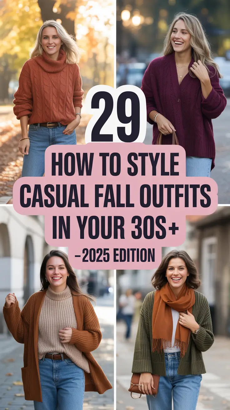 How to Style Casual Fall Outfits in Your 30s – 2025 Edition