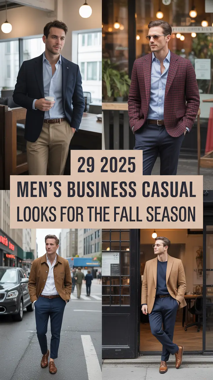 2025 Men’s Business Casual Looks for the Fall Season: Smart, Simple, and Office-Ready Style