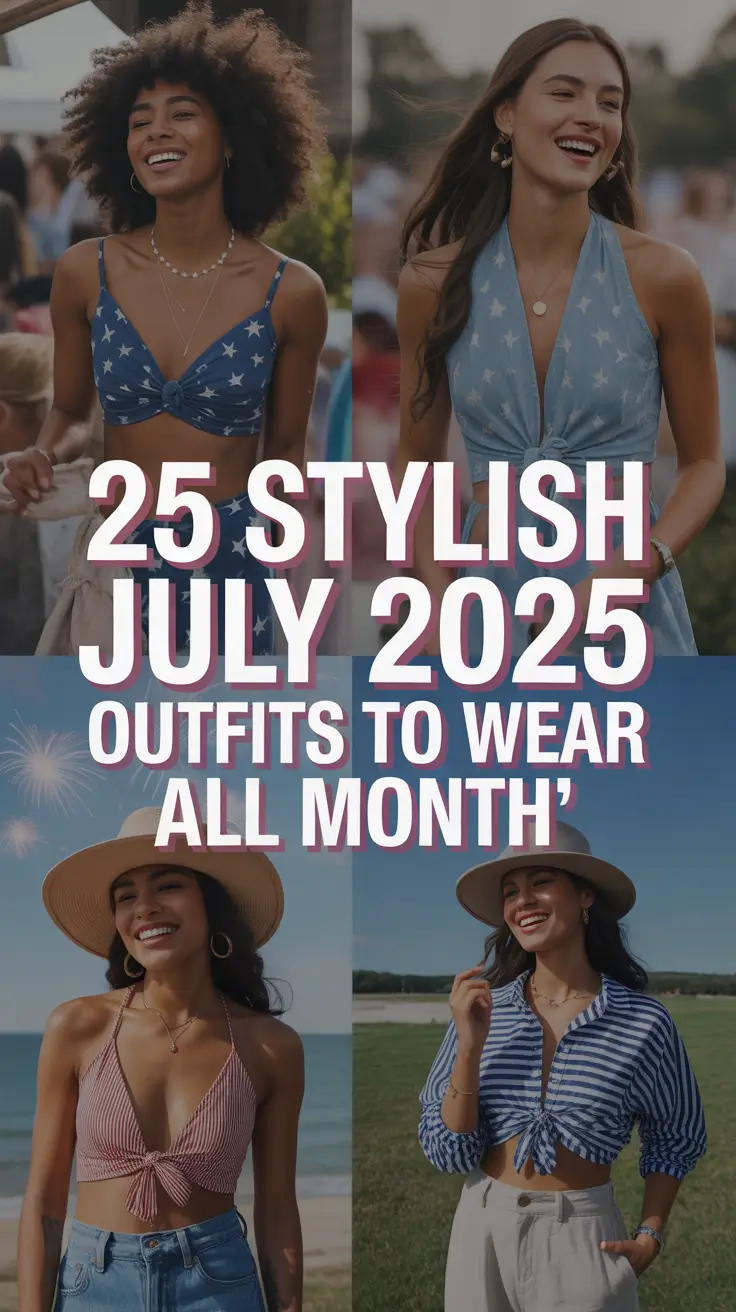 Stylish July 2025 Outfits to Wear All Month: From Casual 4th to Festival & Family Looks