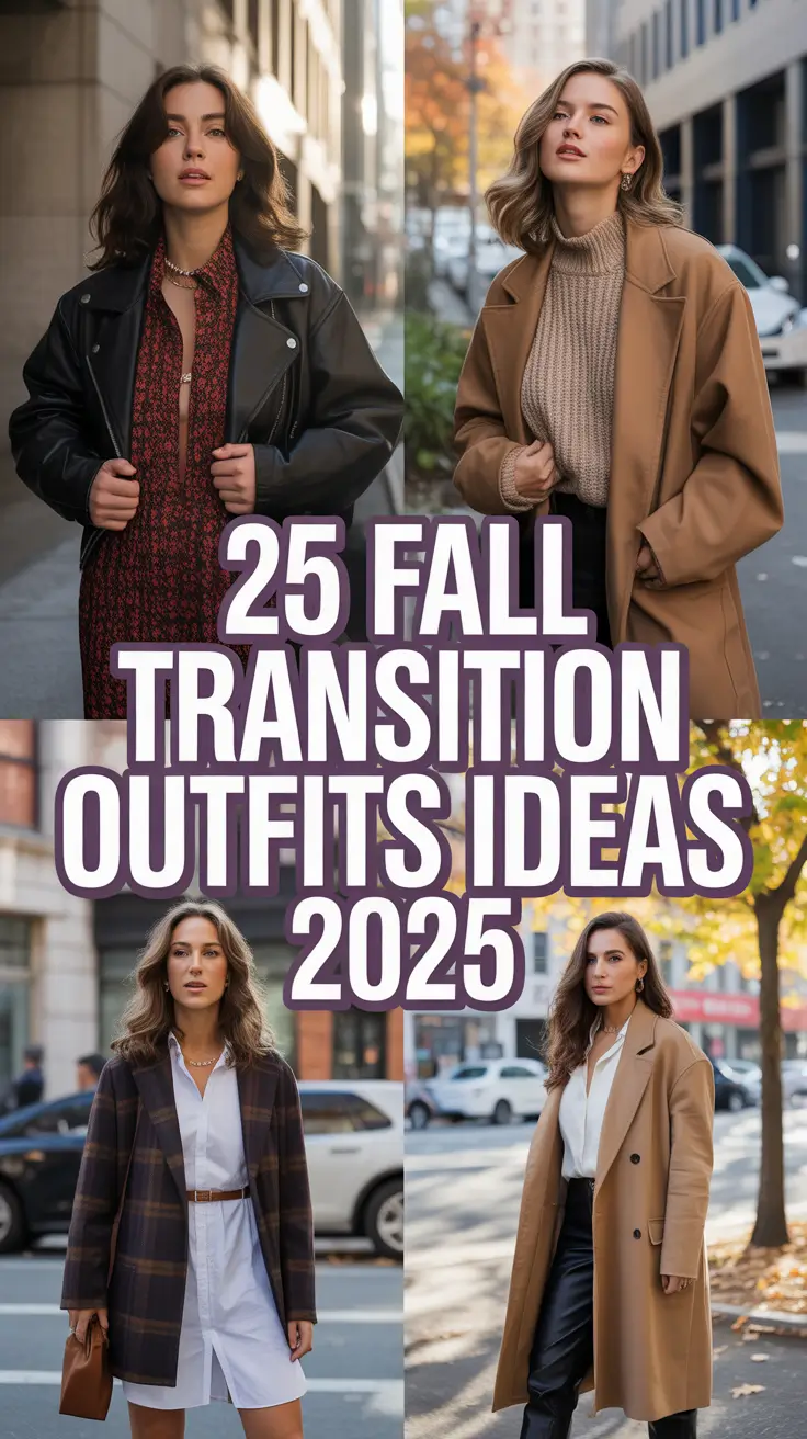 Fall Transition Outfits Ideas 2025: Easy, Aesthetic & Comfy Looks for Women