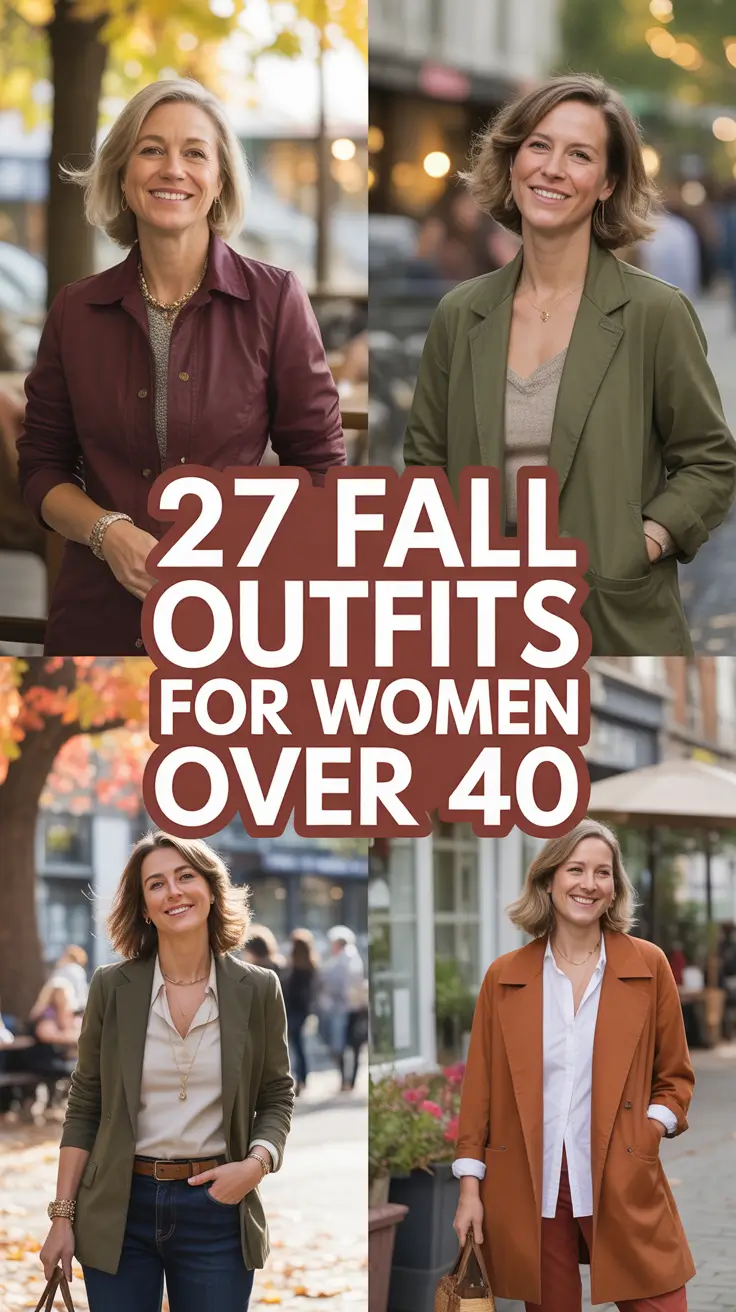 Trendy Fall Outfits for Women Over 40 – Fashion Ideas 2025 You’ll Actually Want to Wear
