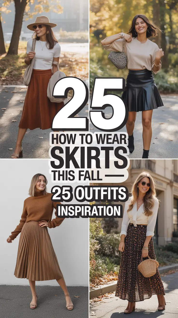 How to Wear Skirts This Fall – 2025 Outfit Inspiration for Every Style Mood