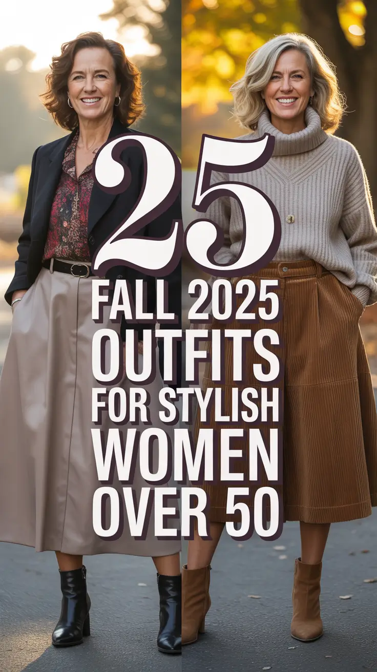 Fall 2025 Fashion Outfits for Stylish Women Over 50: Chic, Comfy & Classy Looks to Try Now