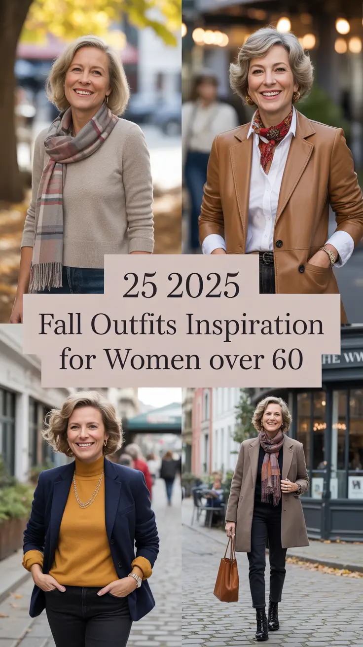 2025 Fall Outfits Inspiration for Women Over 60: Cute, Casual & Chic Looks to Love