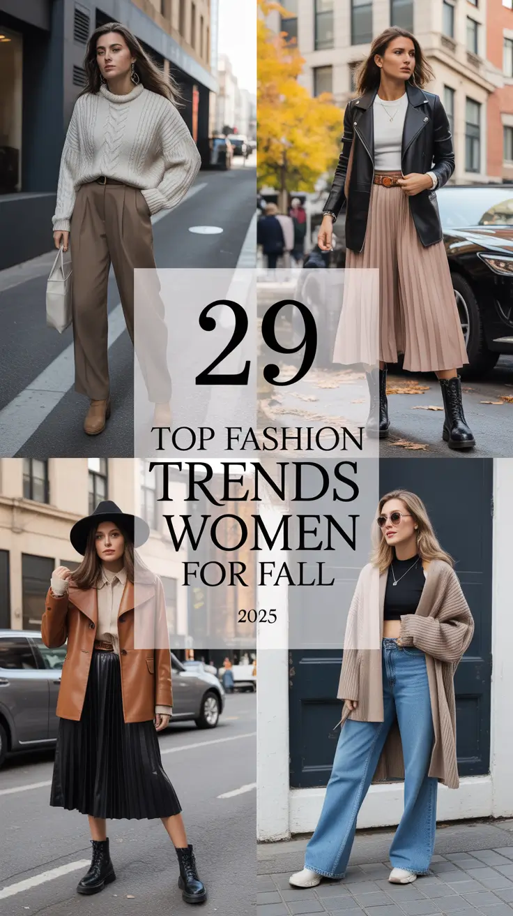 Top Fashion Trends Women for Fall 2025: Street Style Looks from 20s to 60s