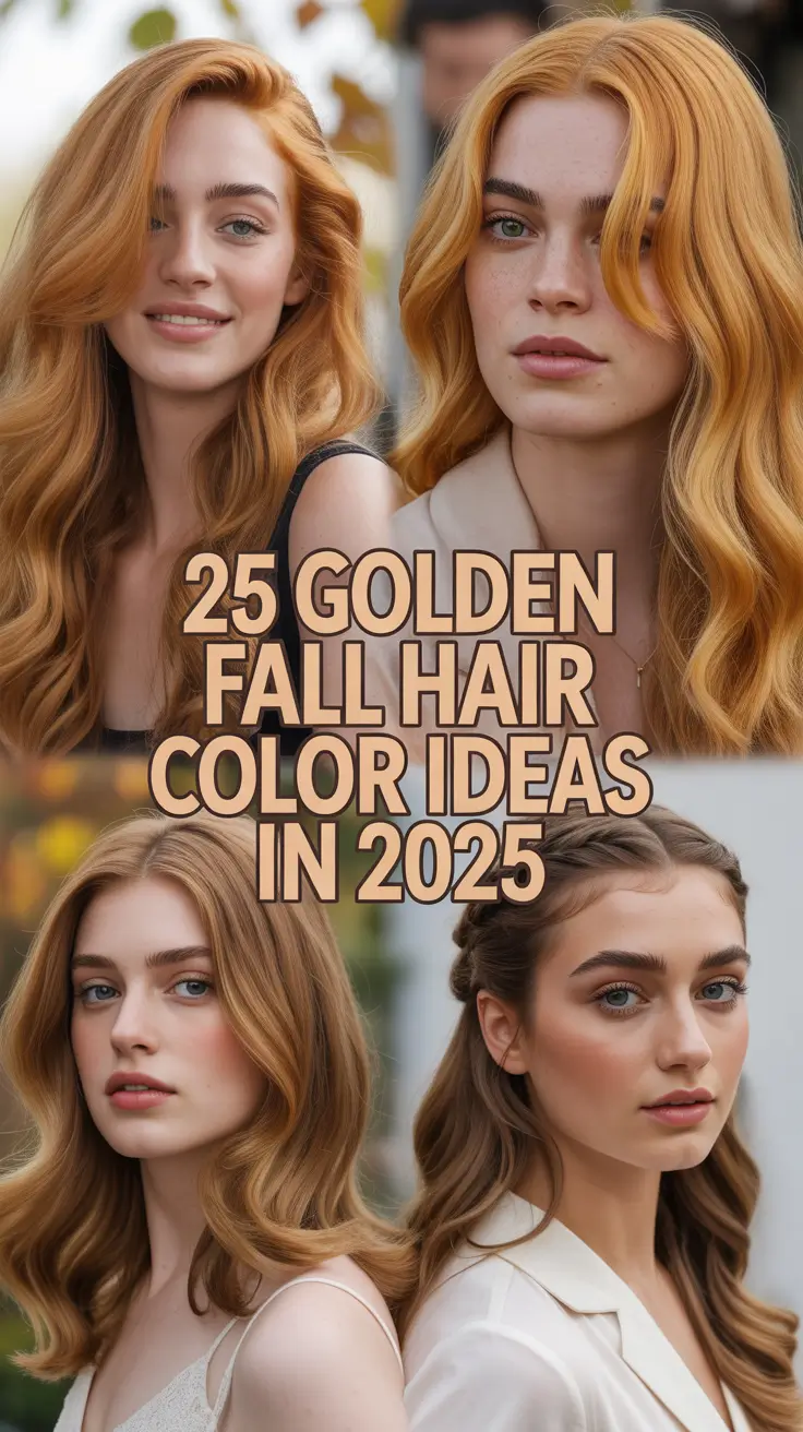 Golden Fall Hair Color Ideas in 2025: Trends for Brunettes, Blondes & More