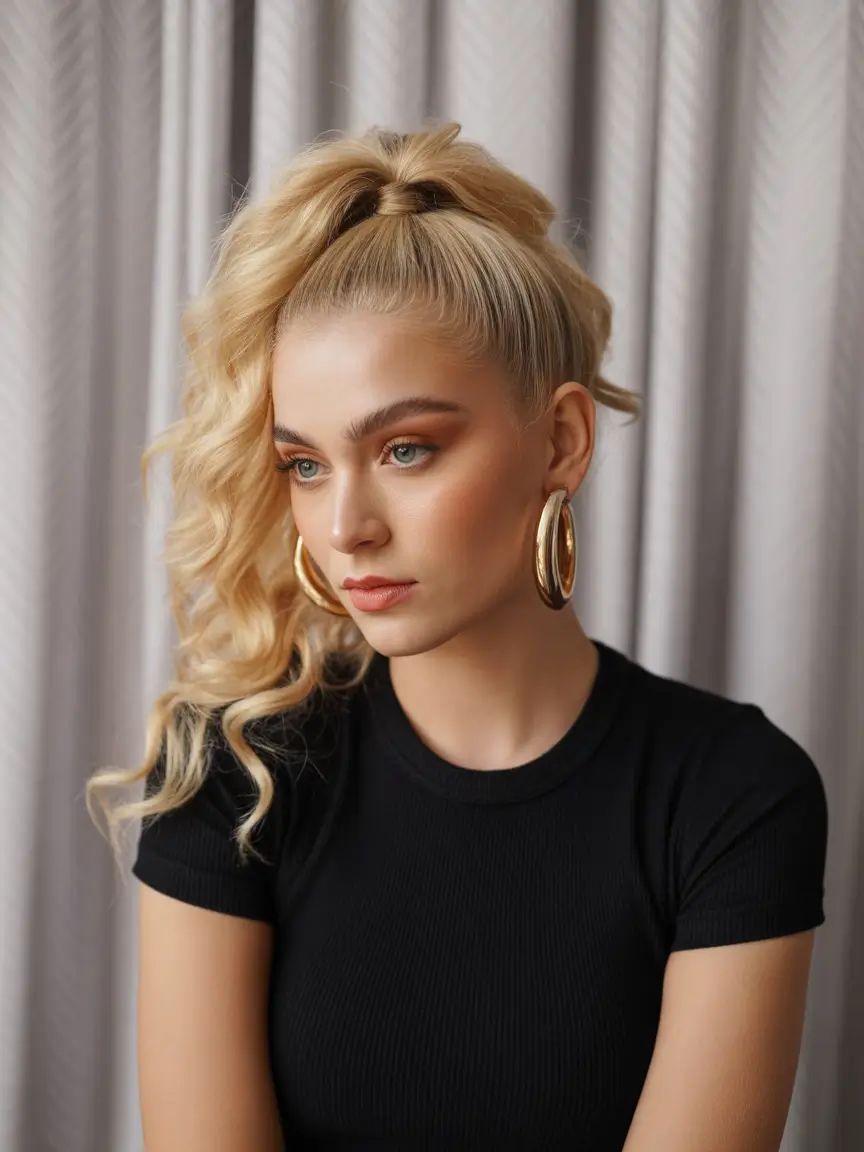 4th of July 2025 Hair Inspo for Every Style Curly Glam High Pony