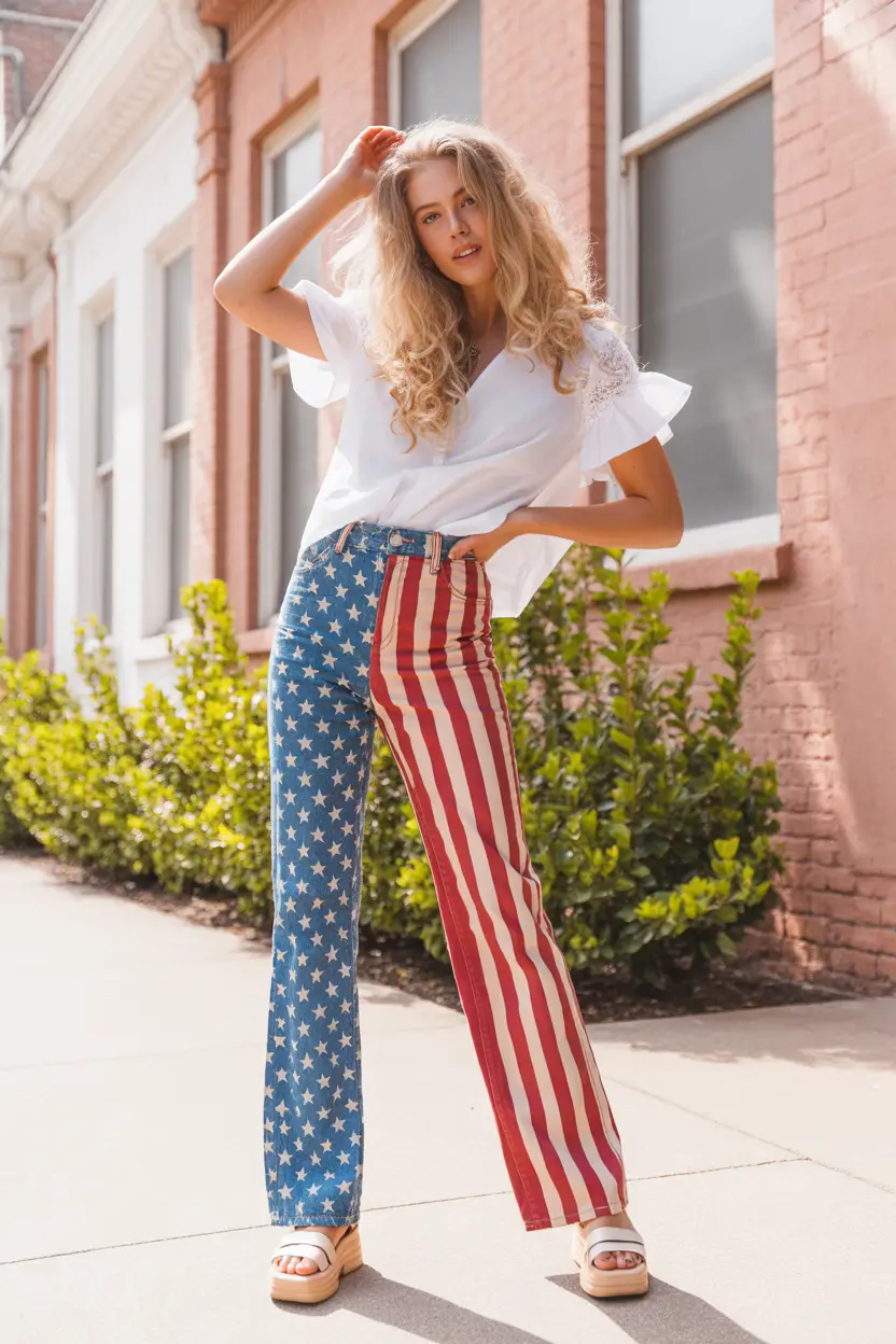 4th of July 2025 Outfits Easy & Cute ideas All-American Denim Gets a Streetwear Remix