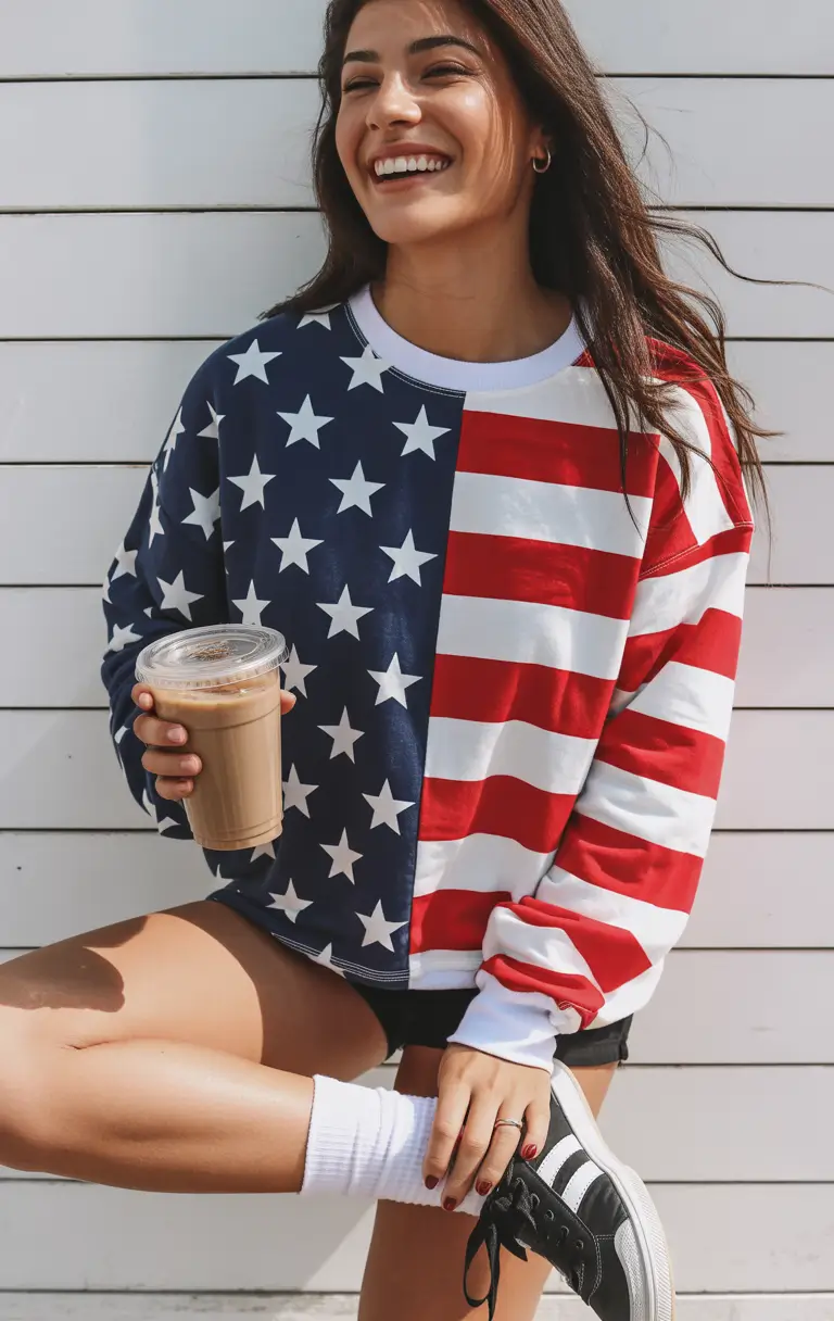 4th of July 2025 Outfits Easy & Cute ideas Bold Flag Energy for a Morning Chill