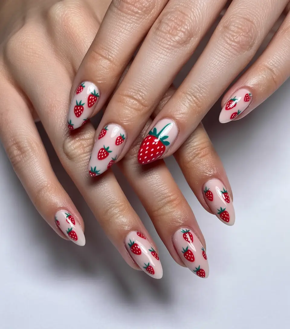 strawberry-nail-art-Berry-Sweet-All-Over