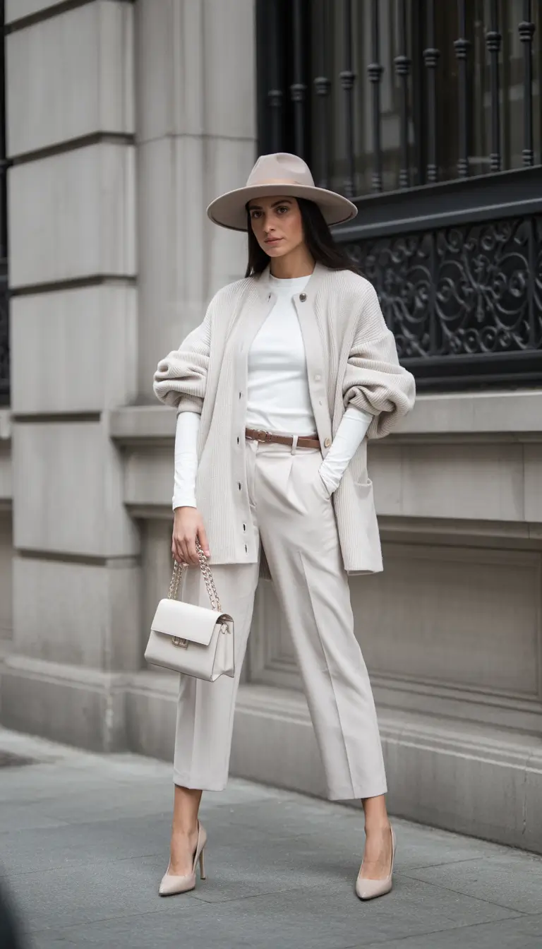 Autumn outfits 2025 Timeless Neutrals in a Modern Silhouette
