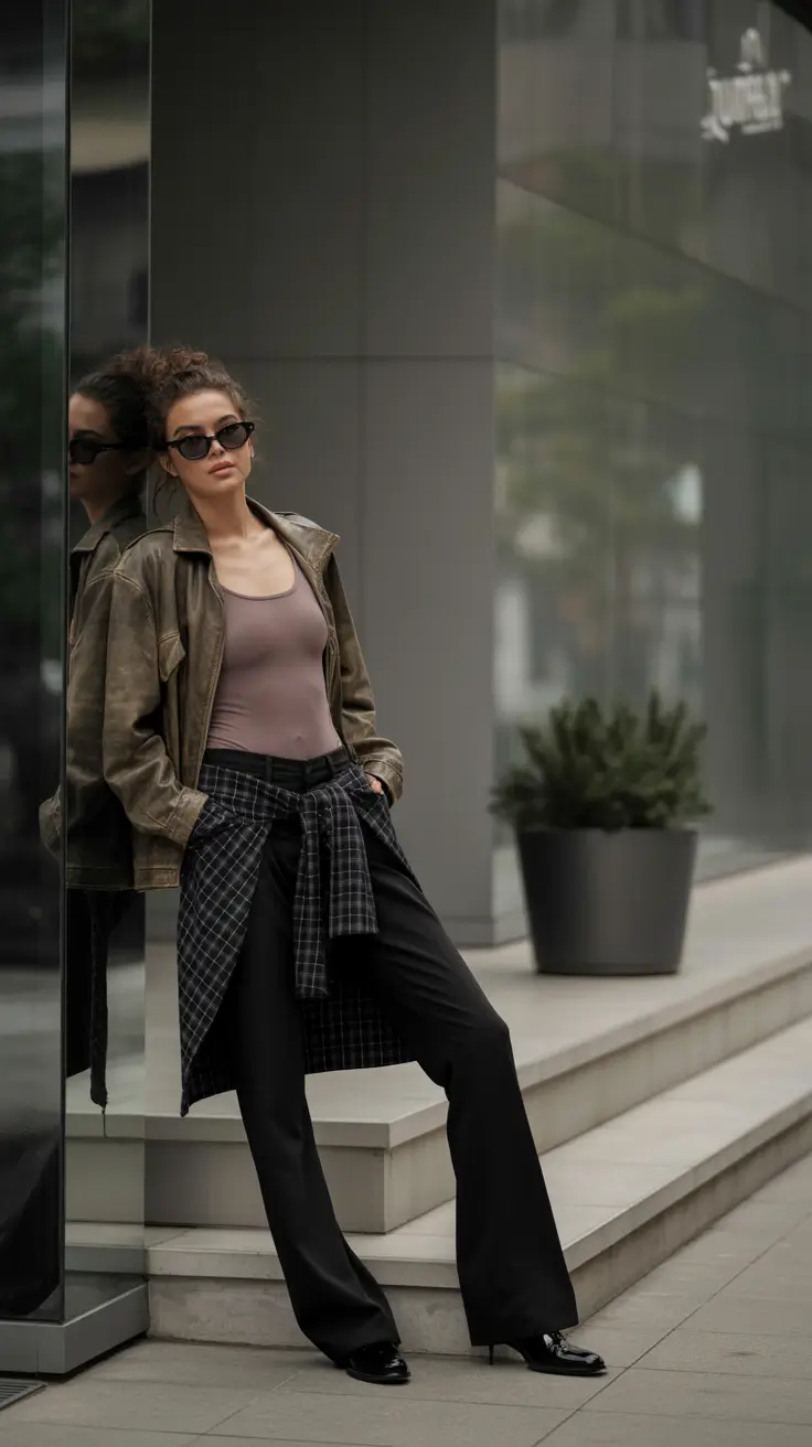 Autumn outfits 2025 Gritty Layers, Perfectly Styled