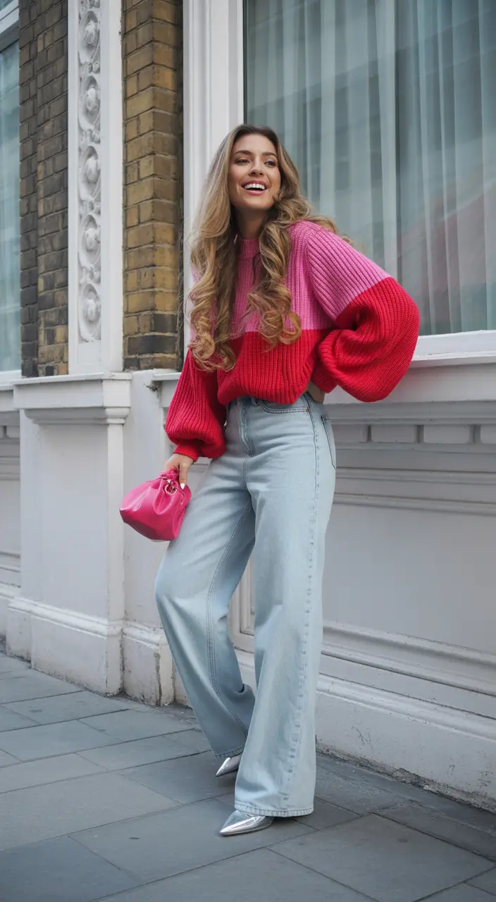 Autumn outfits 2025 Colorblock Confidence