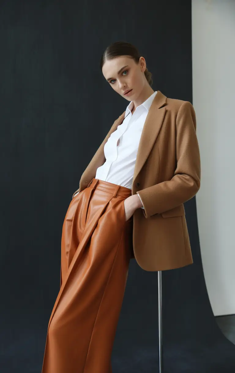 fall business casual outfits When Caramel Meets Power: The Luxe Take on Warm Tones
