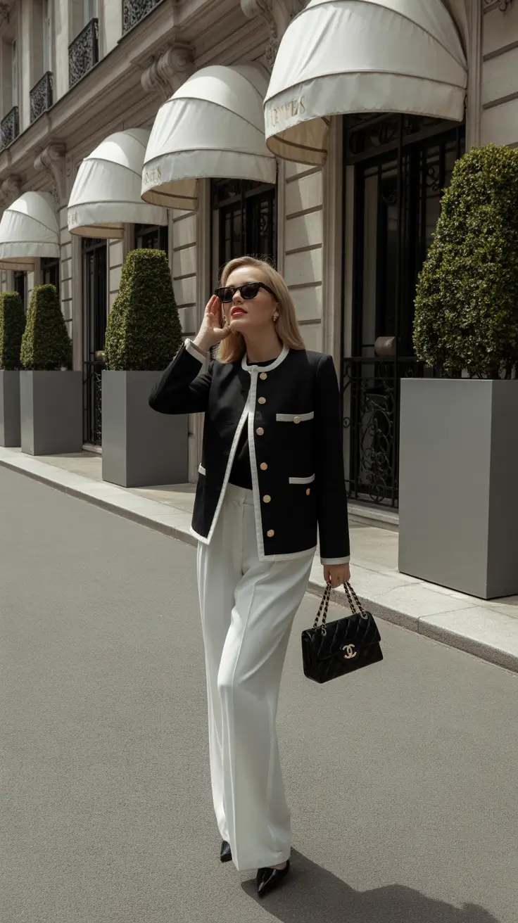 fall-business-casual-outfits-Parisian-Classic