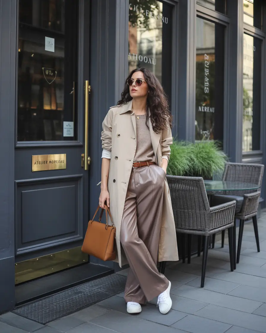 fall-business-casual-outfits-Cozy-Neutrals-for-Rainy-Commutes