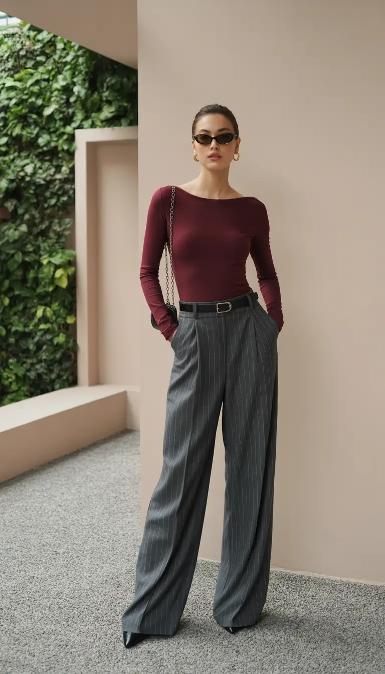 fall-business-casual-outfits-Pinstripe-Poise