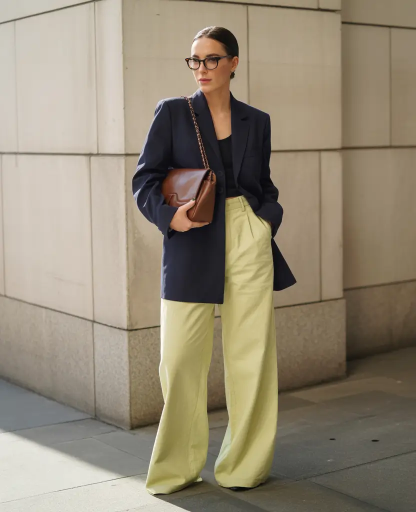 simple casual fall outfits-Unexpected Color, Understated Power