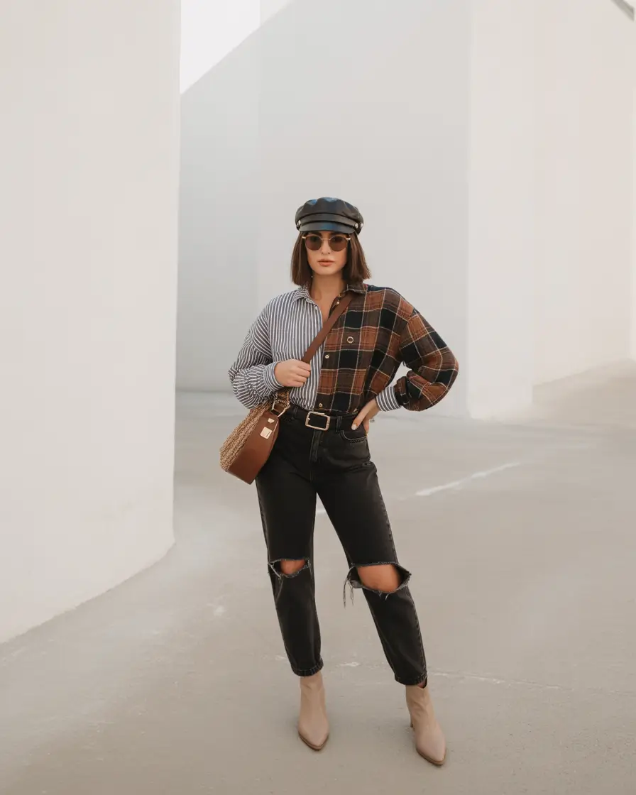 mom-outfits-for-fall-Patchwork-Cool-with-a-Touch-of-Grit