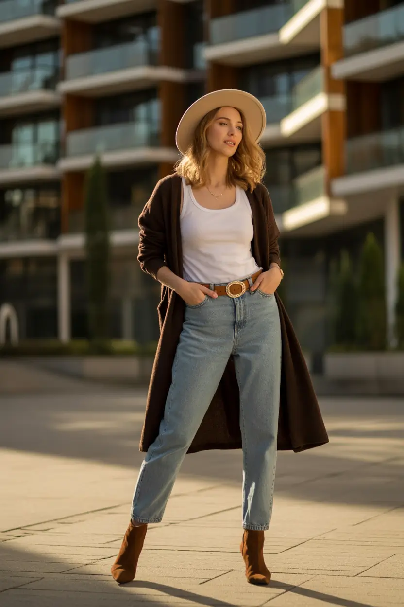 mom-outfits-for-fall-Western-Boho-Meets-Modern-Cozy