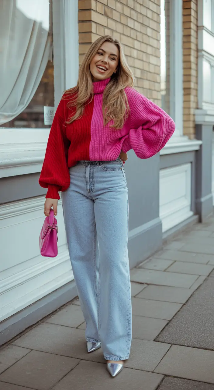 mom-outfits-for-fall-Colorblock-Joy-in-Oversized-Knits