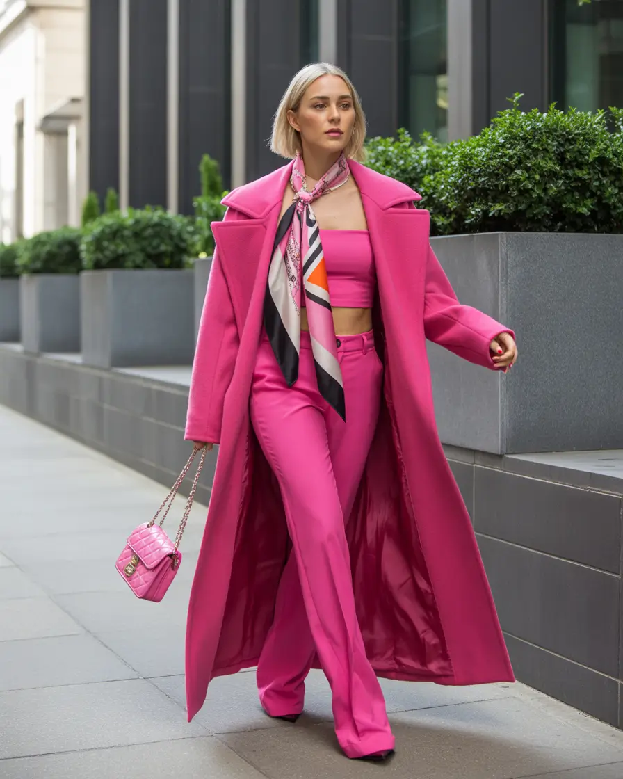 early fall outfits+Power Pink That Plays and Works