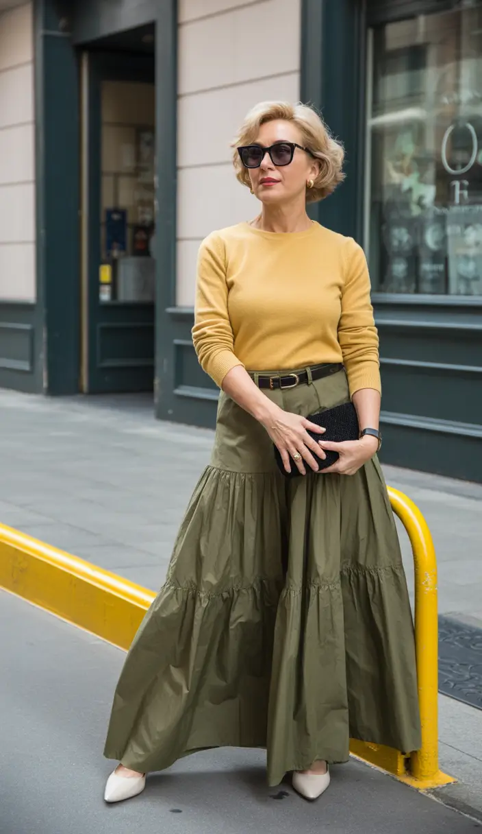 fall outfits for women over 50 Olive & Mustard: A Preppy Fall Moment