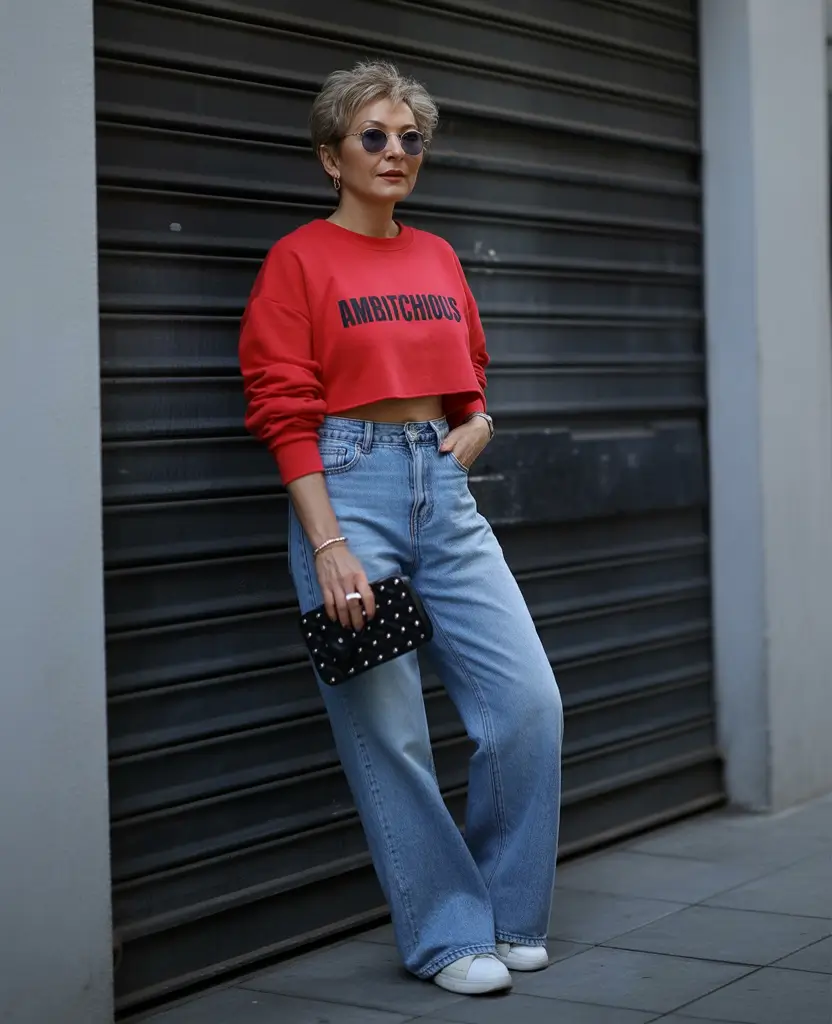 fall outfits for women over 50 Ambitchious Energy in Street-Ready Denim