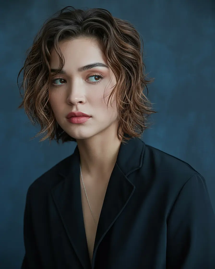 Fall haircut Effortless Bob with Lived-In Texture