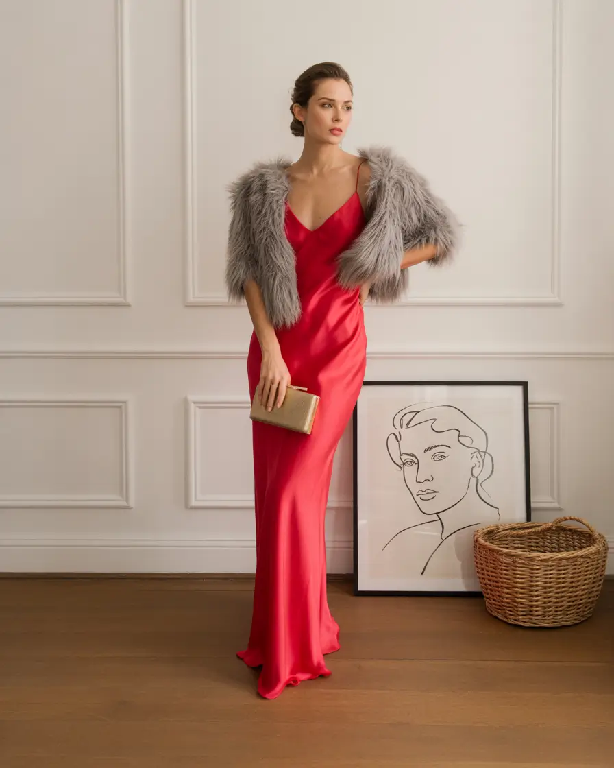 fall wedding guest dress Old Hollywood With a Cool-Girl Twist