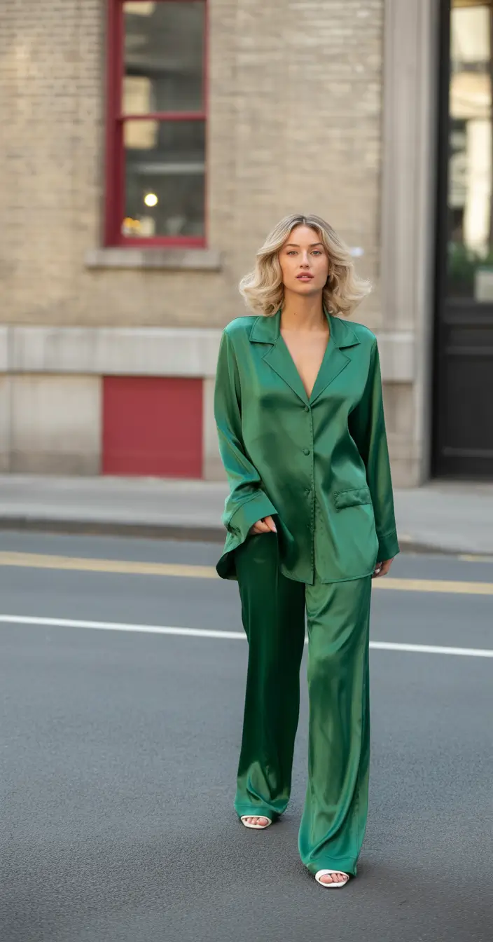 fall fashion outfits Emerald Energy for Effortless Evenings
