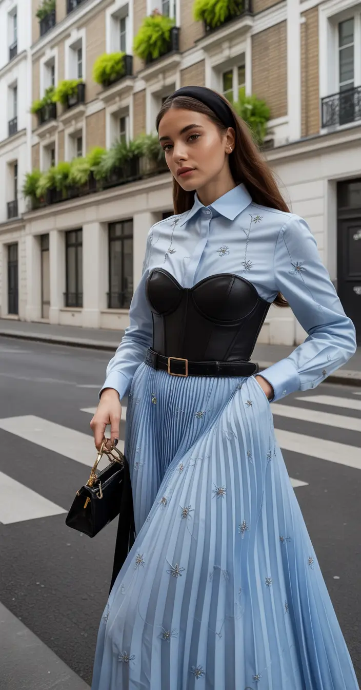 fall fashion outfits Corseted Princesscore with Urban Flair