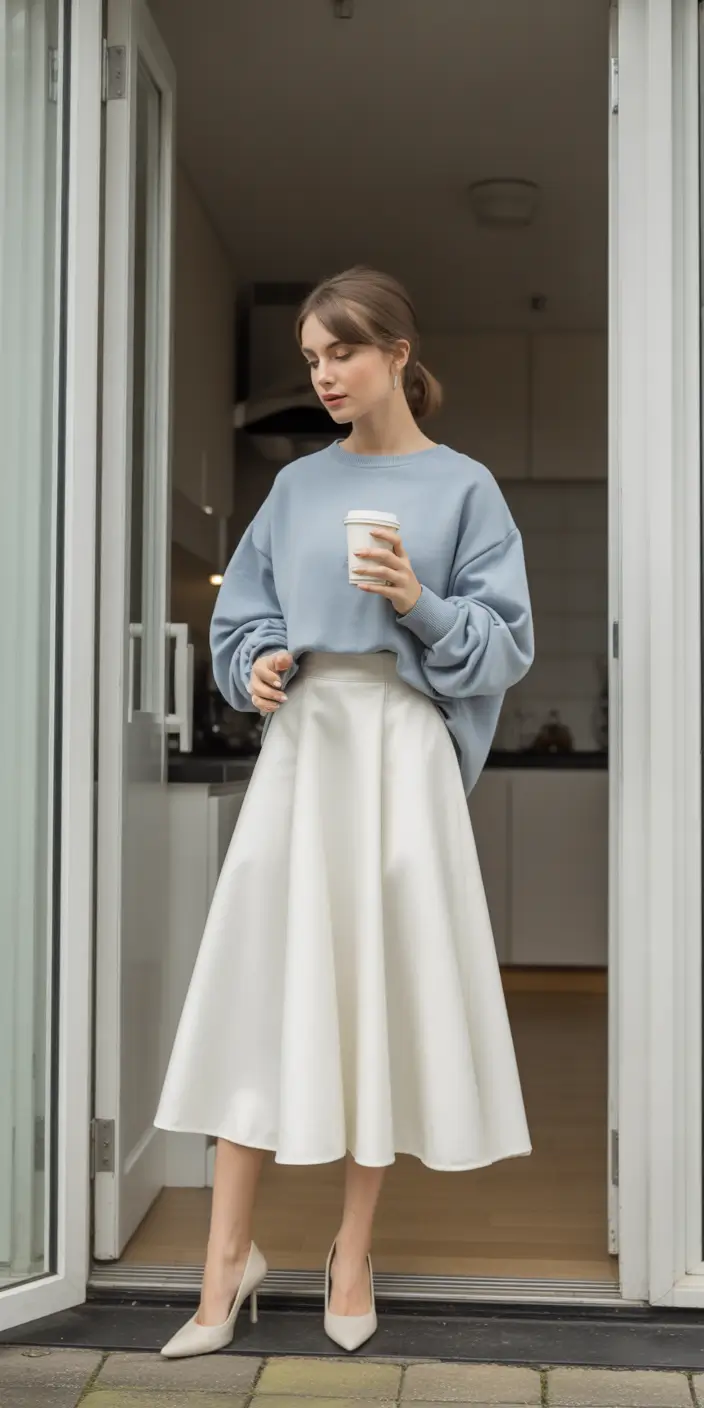 fall fashion outfits Soft Neutrals for a Quiet Luxury Morning