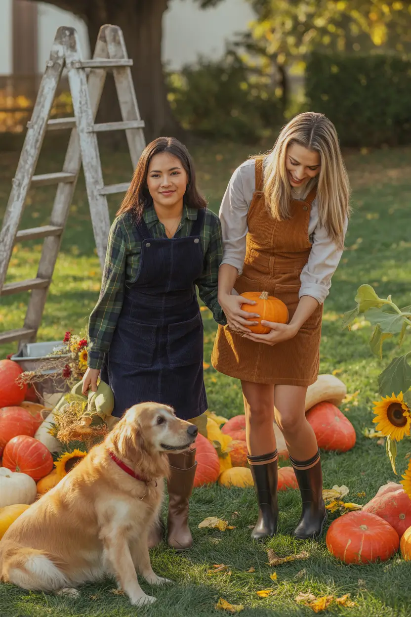 fall family pictures outfits Pumpkin Patch Corduroy & Layered Fun