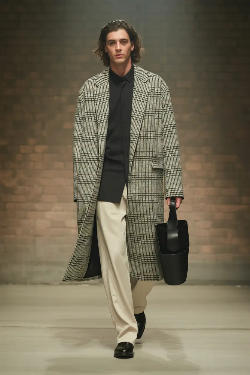 fall outfits for men Refined Structure in Classic Glen Plaid