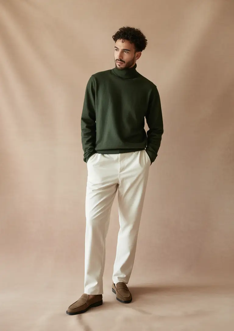 fall outfits for men Soft Neutrals for a Polished Autumn