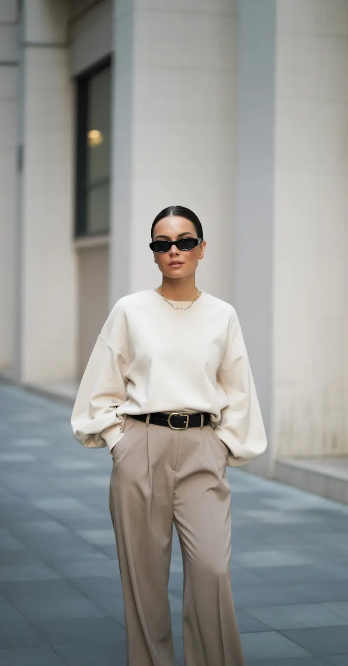 fall outfits Street Luxe with a Neutral Punch