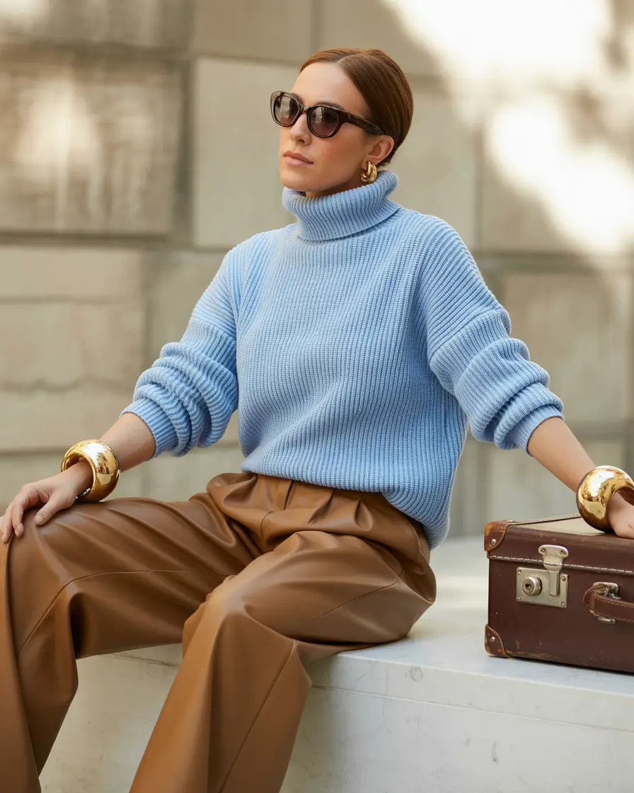 fall outfits Camel & Cornflower: The Unexpected Power Duo