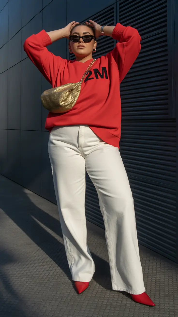 fall plus size outfits Street-Edge Sporty in Bold & Bright