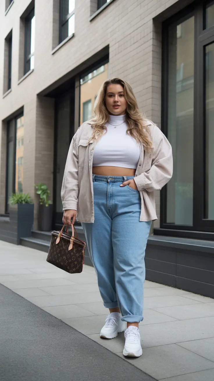 fall plus size outfits Everyday Essentials: Cropped & Classic