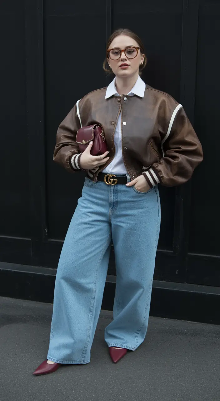 fall transition outfits Retro Prep Meets Casual Cool