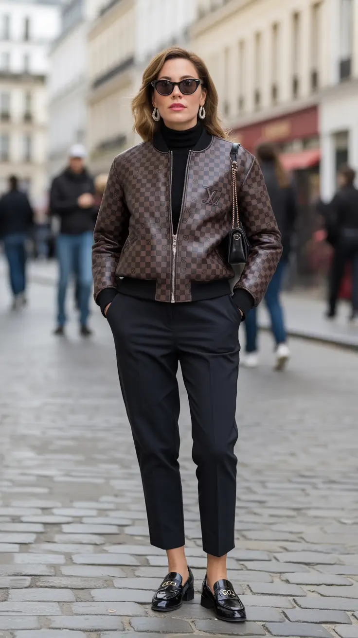 fall transition outfits 2025 Parisian Prep with a Luxe Twist
