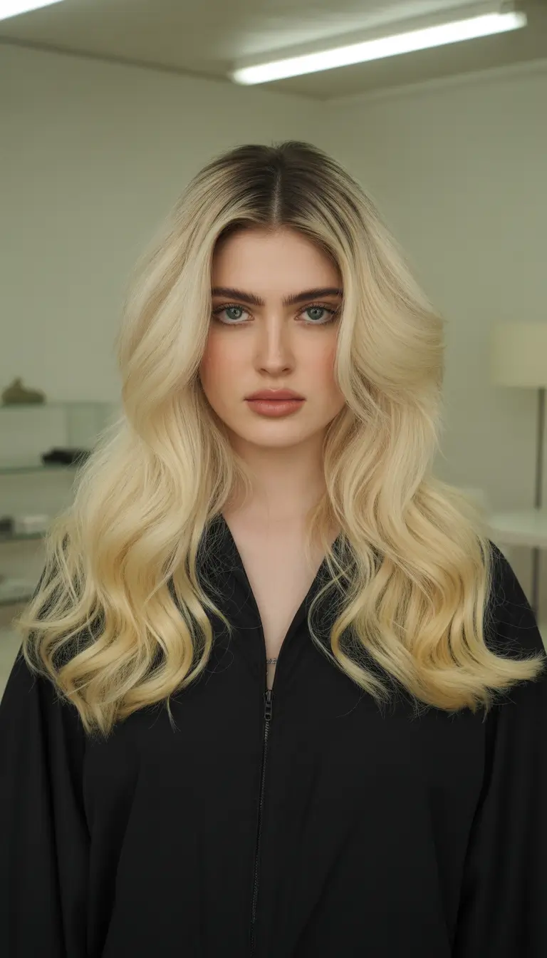Fall hair color+Classic Cream Blonde with Sculpted Volume
